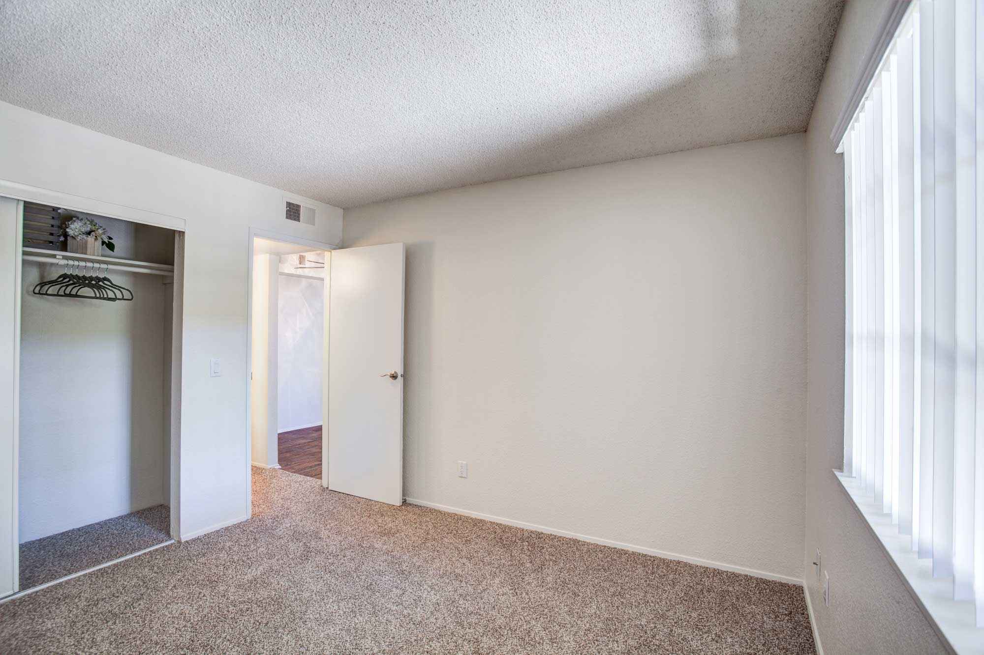 bedroom and closet at Waterstone